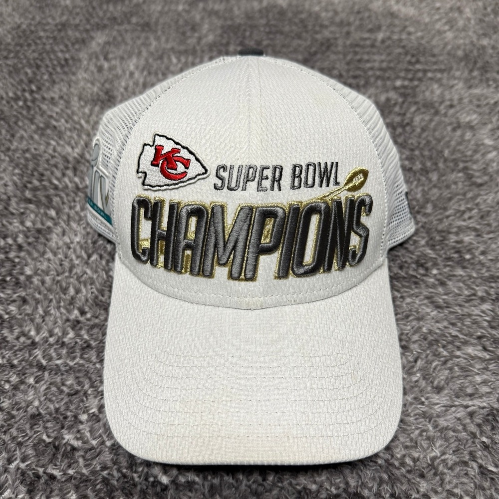 New Era Kansas City Chiefs Super Bowl LIV Champions NFL 100 Hat Trucker Snapback